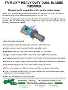 TRIM-AX&trade; Heavy Duty Dual Bladed Chopper