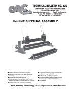 Technical Bulletin 120 - In-Line Slitting Assembly