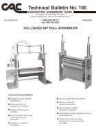 Technical Bulletin 190 - Air Loaded Nip Roll Assemblies
