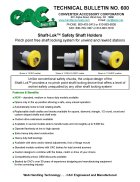 Technical Bulletin 600 - Shaft-Lok&trade; Safety Shaft Holders