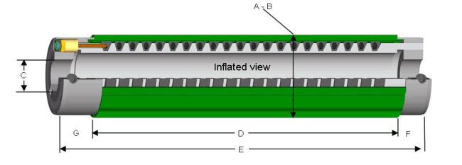 CIR-LOK air shaft inflated view