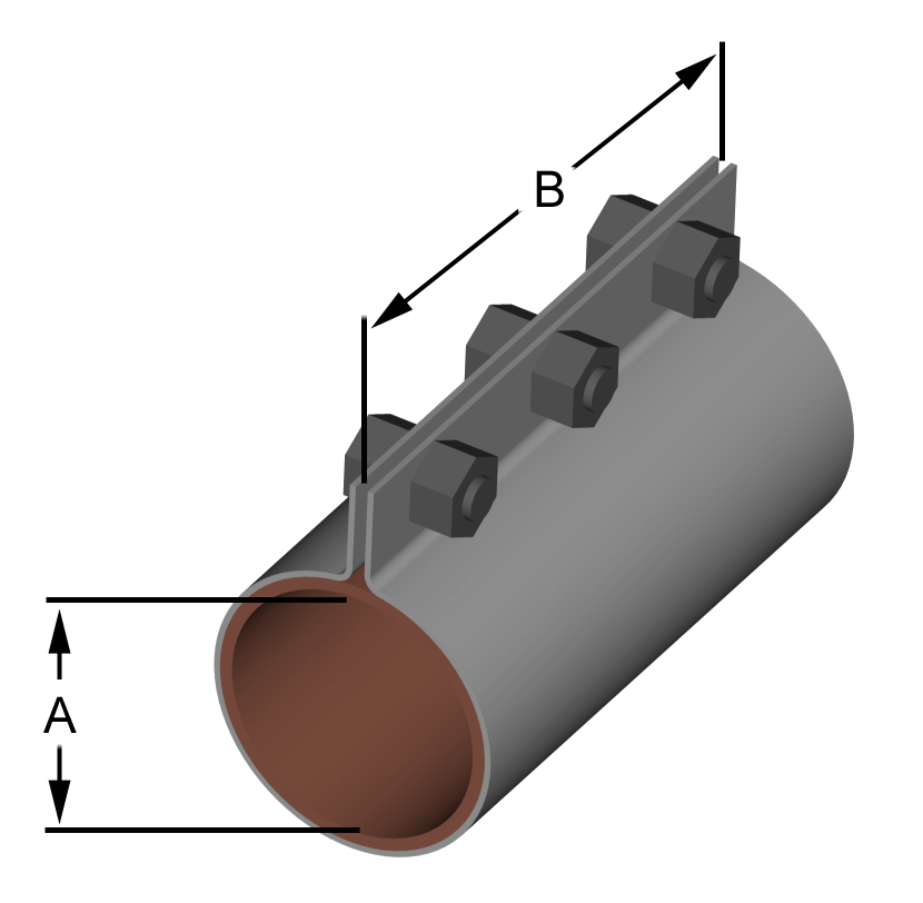 Compression couplings for rigid duct