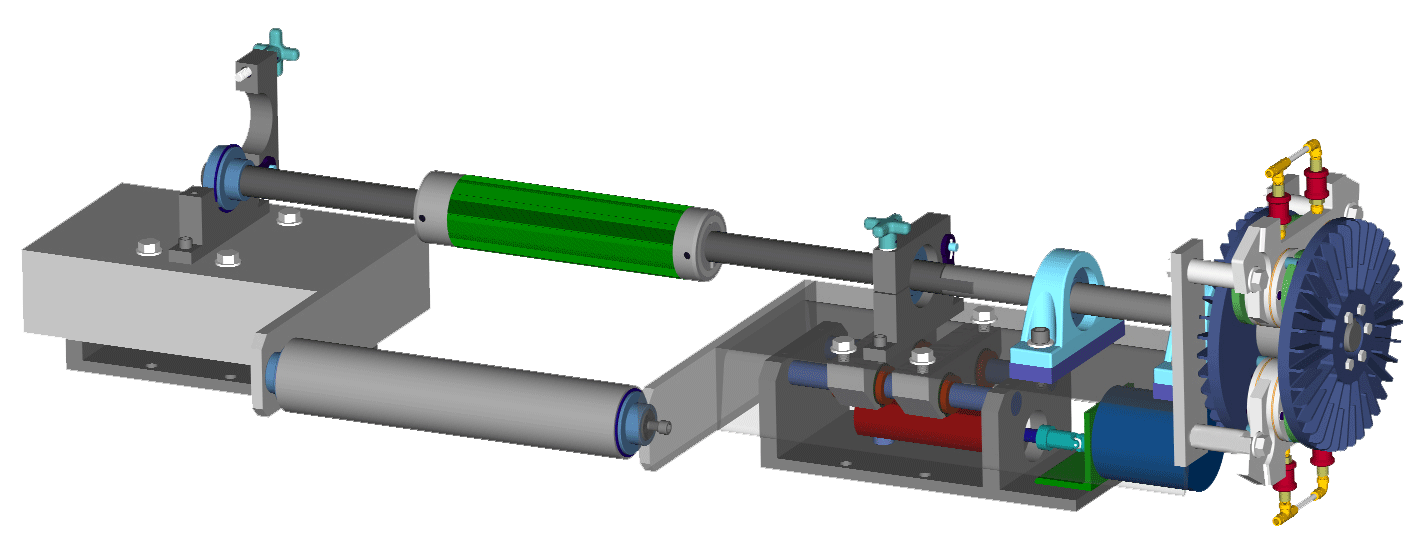 Simplok shaft holder assembly with web guide modification