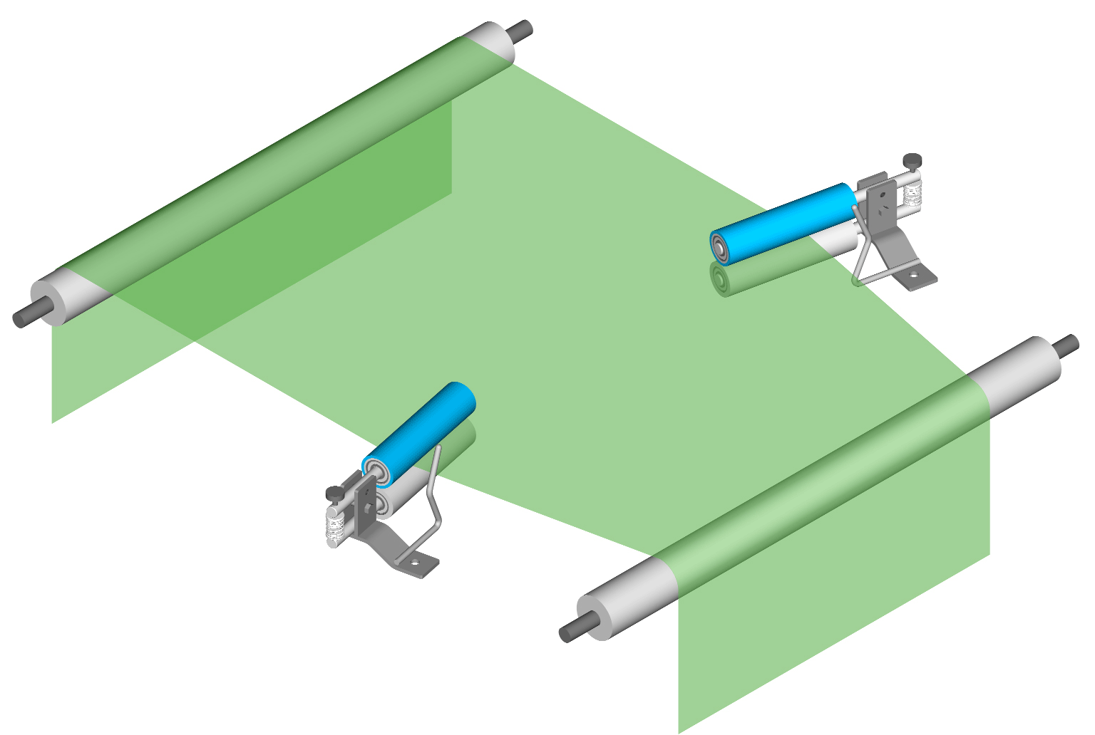 3D Adjusta-Pull Nip Type Spreader Rolls